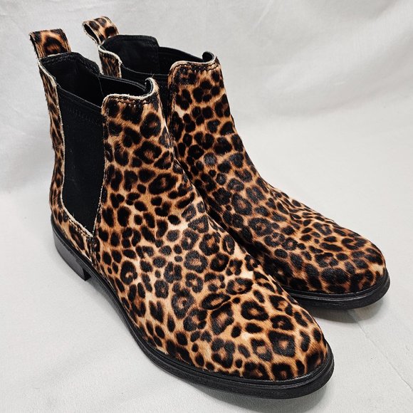 Clarks Clarkdale Arlo Padded Insole Chelsea Ankle Boots Shoes Leopard Womens 8.5 - Picture 2 of 10